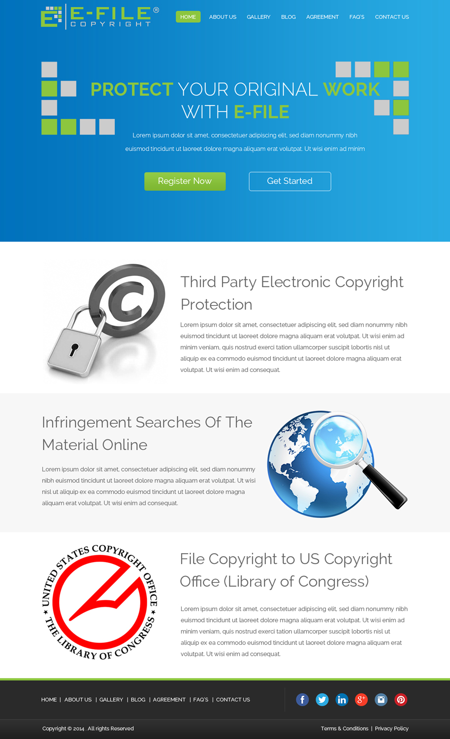 Diseño Web por OM para Bedrock Online Enterprises, LLC DBA e-File Copyright | Diseño #4469844