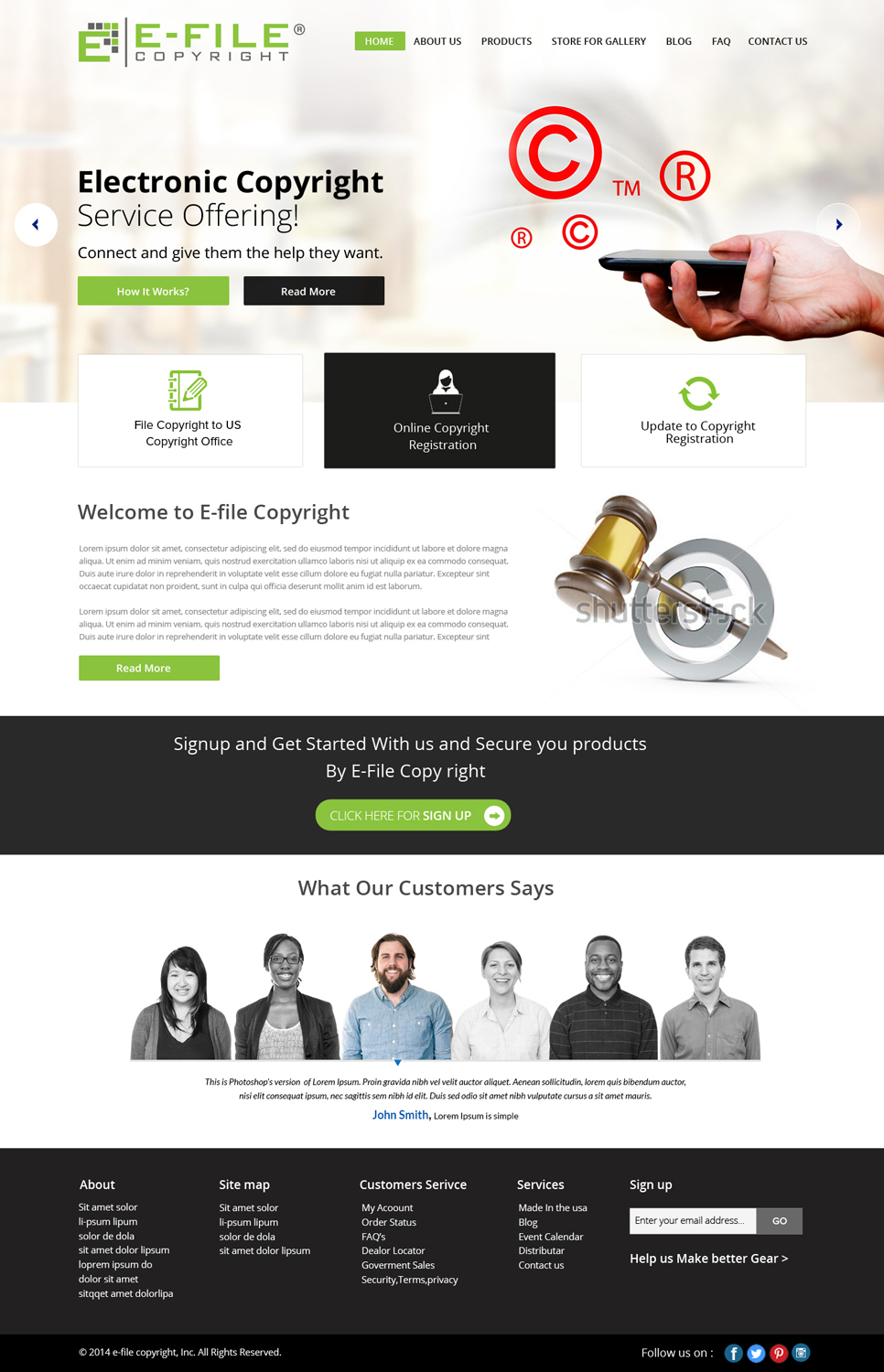 Web Design by OM for Bedrock Online Enterprises, LLC DBA e-File Copyright | Design #4469853