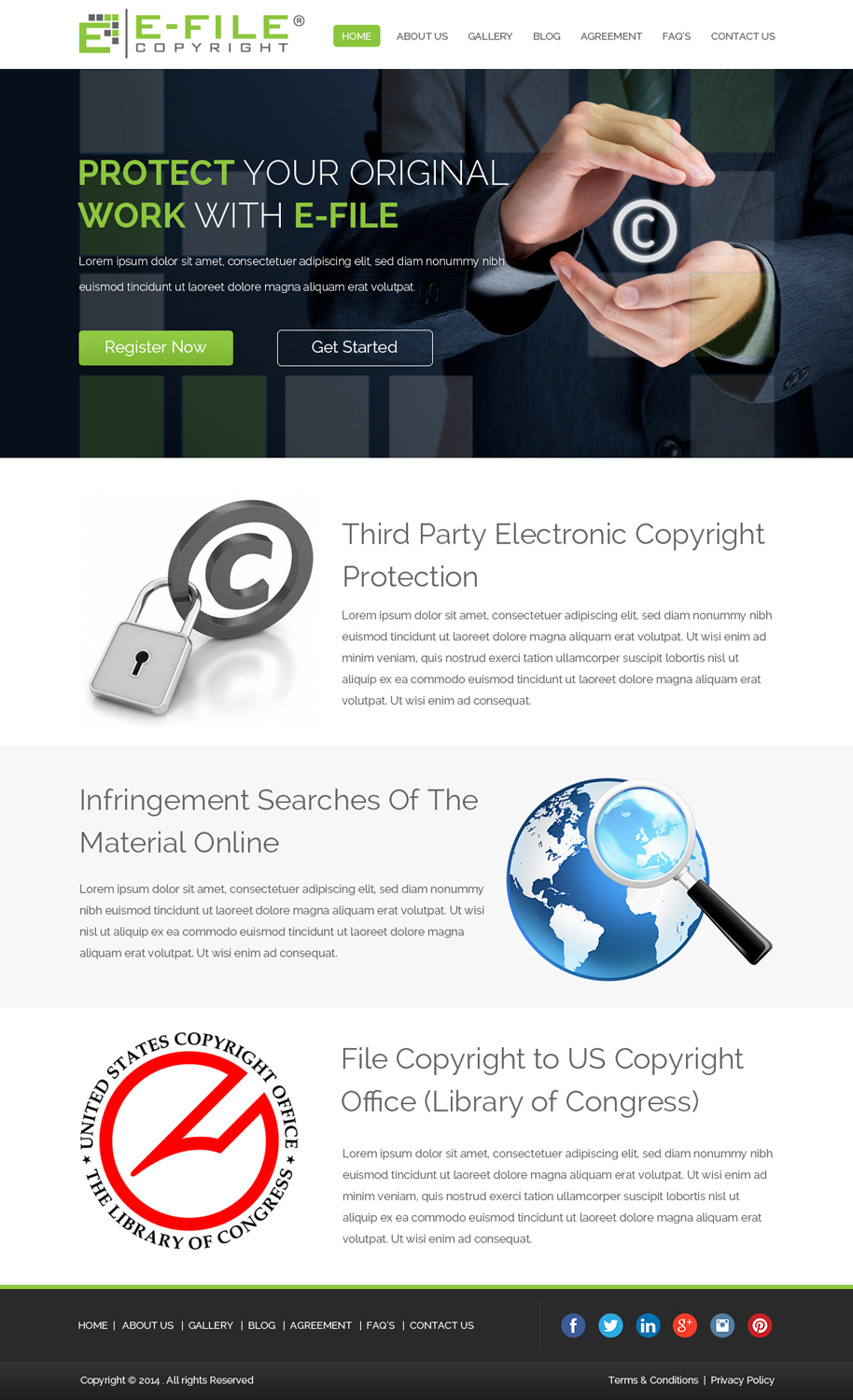 Web Design by OM for Bedrock Online Enterprises, LLC DBA e-File Copyright | Design #4469871