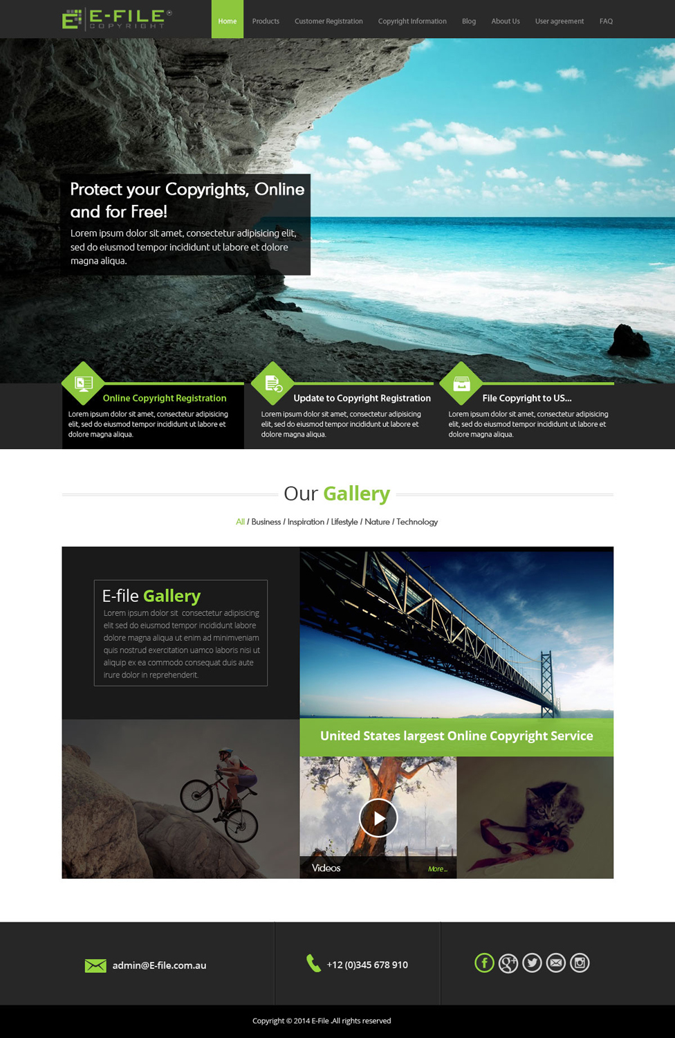 Web Design par OM pour Bedrock Online Enterprises, LLC DBA e-File Copyright | Design #4474113