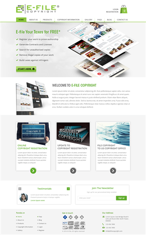 Web Design by Creative Usha for Bedrock Online Enterprises, LLC DBA e-File Copyright | Design: #4482809