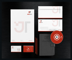 Jibla tech stationary + LOGO | Schreibwaren-Design von Roy