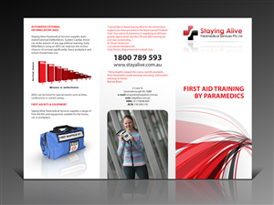 Brochure Design by Bo-design for Staying Alive Paramedical Services Pty Ltd | Design: #191937
