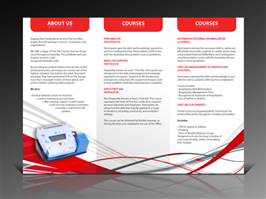 Brochure Design by Bo-design for Staying Alive Paramedical Services Pty Ltd | Design: #191939