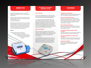 Diseño de Brochure por Bo-design para Staying Alive Paramedical Services Pty Ltd | Diseño: #192920