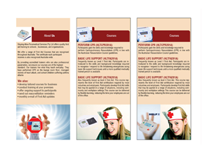 Brochure Design by achanta advertising for Staying Alive Paramedical Services Pty Ltd | Design: #195290
