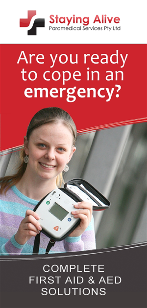 Brochure Design by aneela for Staying Alive Paramedical Services Pty Ltd | Design: #192816