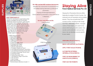 Diseño de Brochure por TDC Communications para Staying Alive Paramedical Services Pty Ltd | Diseño: #199096
