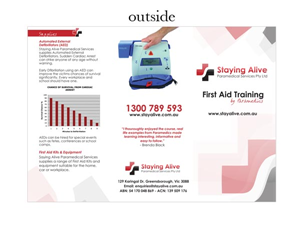 Brochure Design by Design by Belinda Gillies for Staying Alive Paramedical Services Pty Ltd | Design: #197780