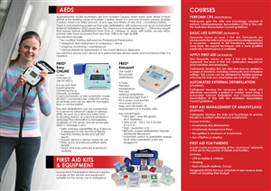 trifold brochure Staying Alive | Brochure Design by Kelalo