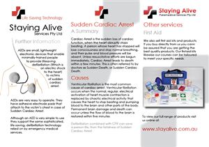 Brochure Design by emma-prentice for Staying Alive Paramedical Services Pty Ltd | Design #191600