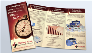 Brochure Design by Bright Ideas Design for Staying Alive Paramedical Services Pty Ltd | Design #199111