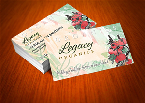 Bus Card for Organic Hydroponic Produce company | Visitenkarten-Design von NILDesigns