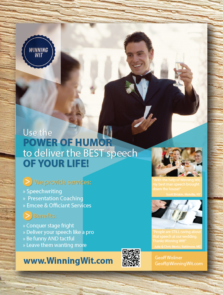 Postcard Design by alex989 for Winning Wit, LLC | Design #4421650
