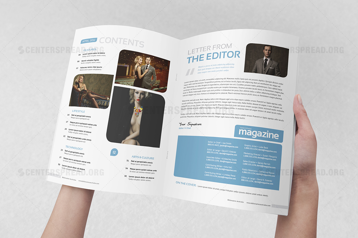 Magazin-Design von CENTERSPREAD für dieses Projekt | Design #4434150