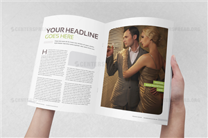 Magazine Design by CENTERSPREAD for this project | Design: #4434162