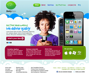 Web-Design von Sky Ram für ZestyApps | Design: #200399