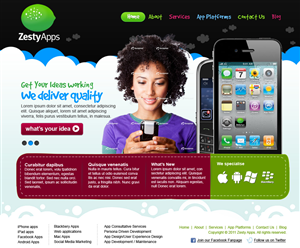 Web-Design von Sky Ram für ZestyApps | Design: #201853