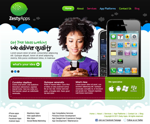 Web-Design von Sky Ram für ZestyApps | Design: #202158