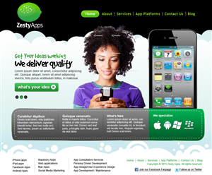 Web-Design von Sky Ram für ZestyApps | Design: #202161