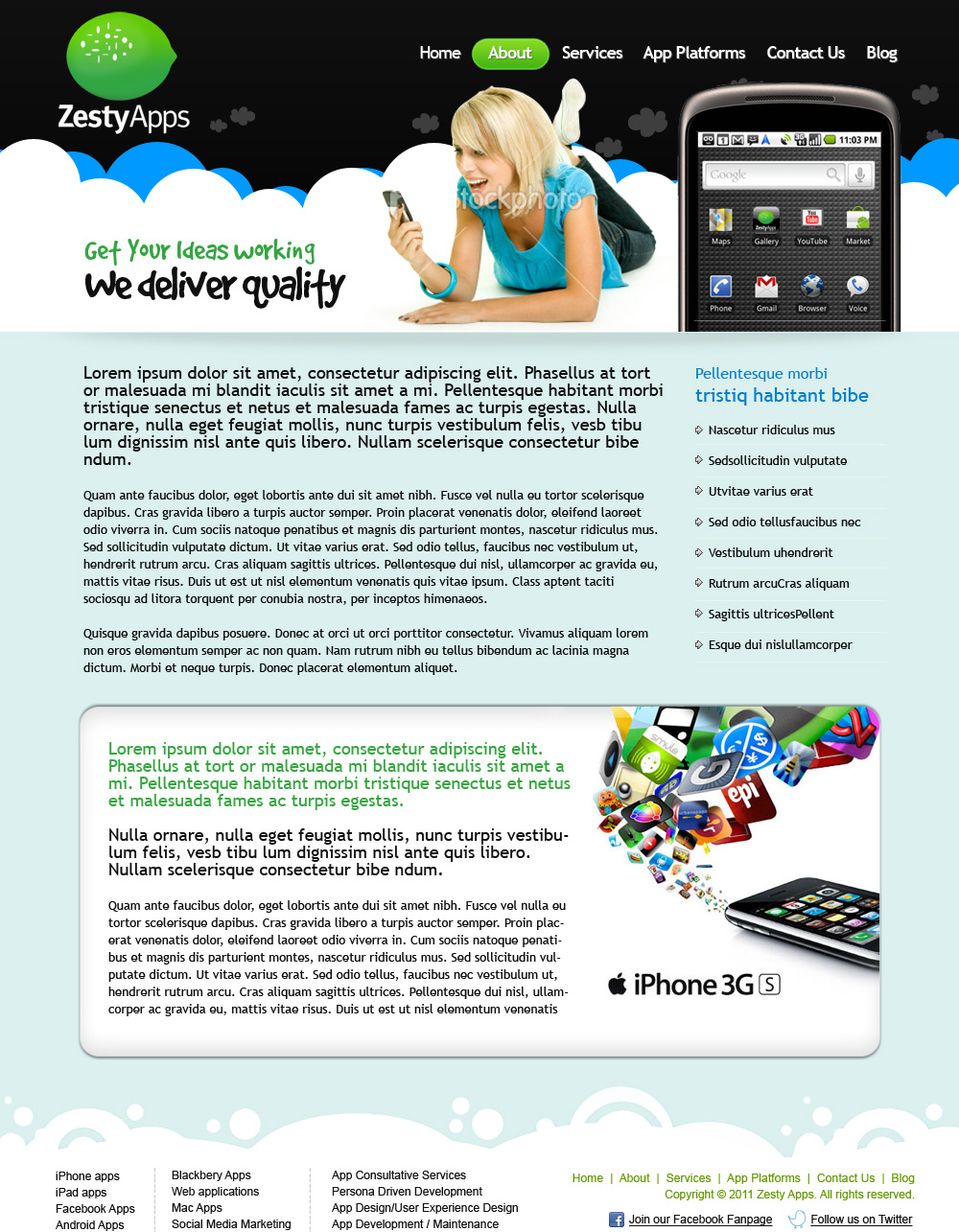Web-Design von Sky Ram für ZestyApps | Design: #204133