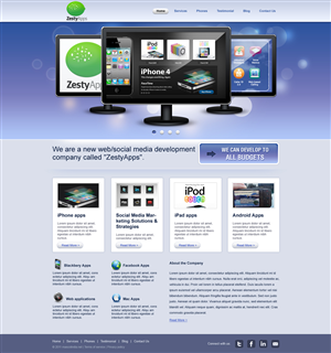 Web Design by webxvision for ZestyApps | Design: #195209