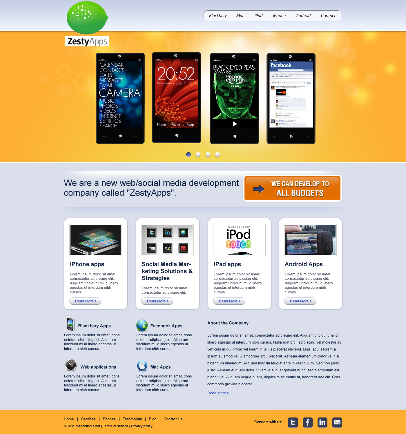 Diseño Web por webxvision para ZestyApps | Diseño #199667