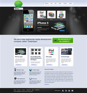 Web Design by webxvision for ZestyApps | Design #199671
