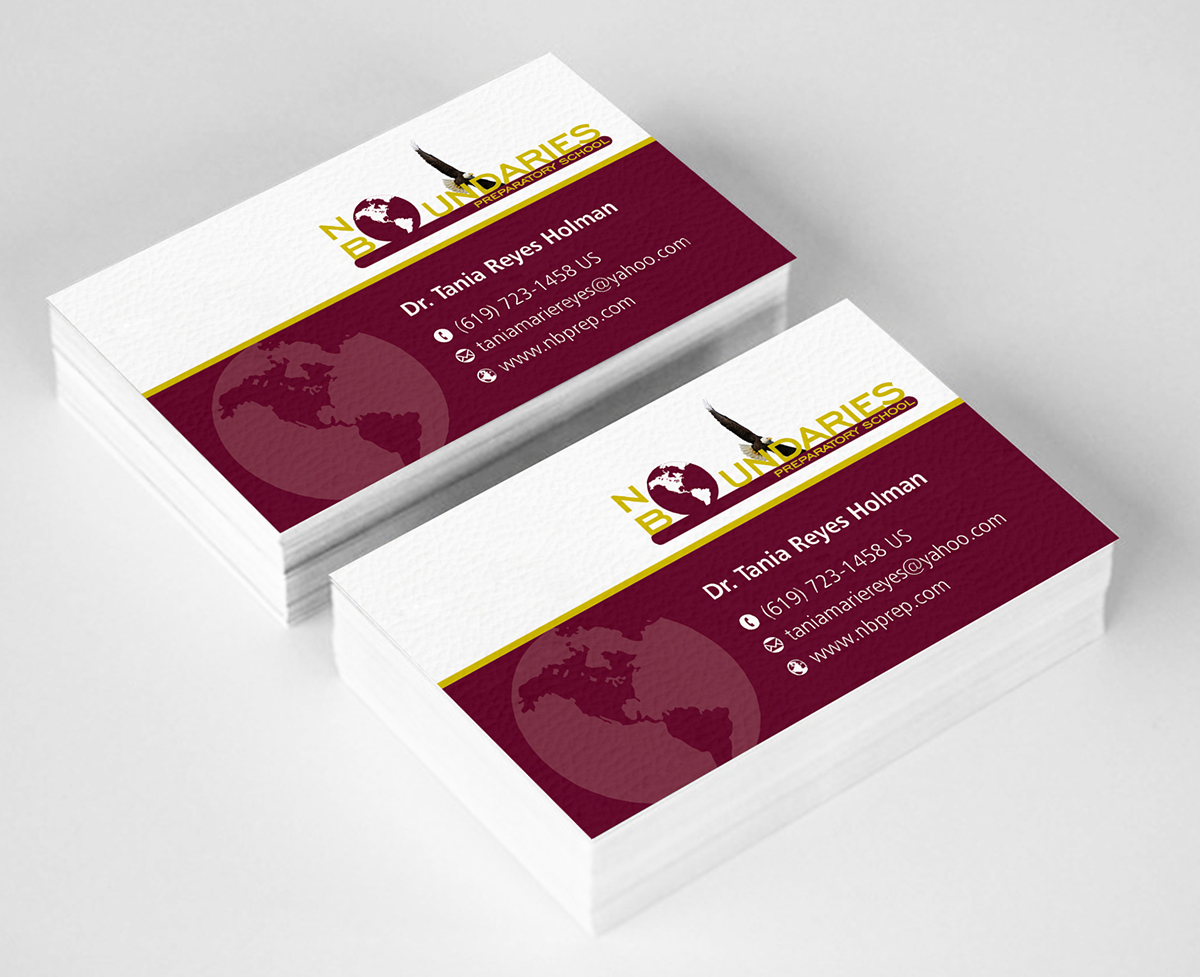 Business Card Design by ALSADESIGN for No Boundaries  | Design #4427673