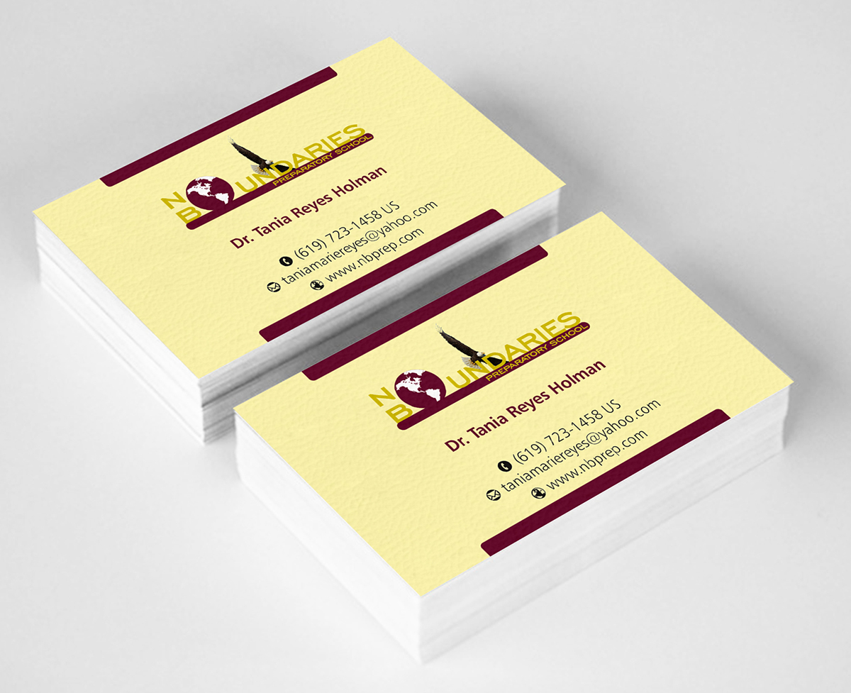 Business Card Design by ALSADESIGN for No Boundaries  | Design #4428063
