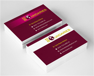 Business Card Design by ALSADESIGN for No Boundaries  | Design: #4437888