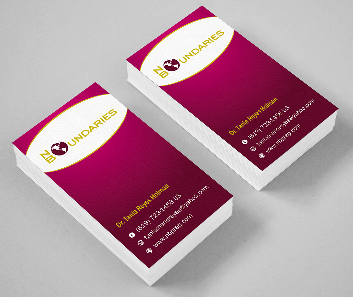 Business Card Design by ALSADESIGN for No Boundaries  | Design #4438626