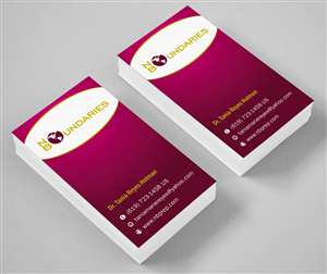 Business Card Design by ALSADESIGN for No Boundaries  | Design: #4438626