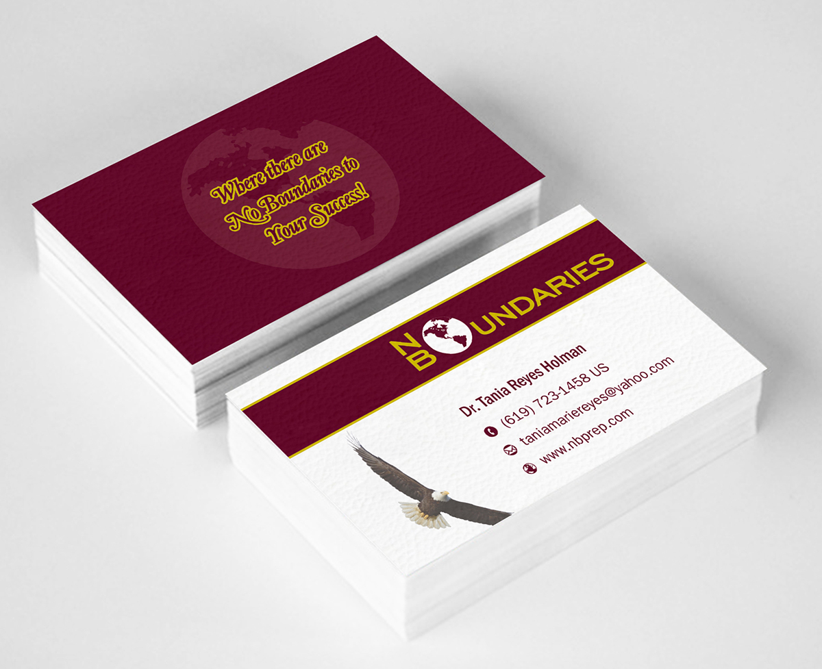 Visitenkarten-Design von ALSADESIGN für No Boundaries  | Design #4438851