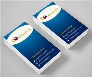 Business Card Design by ALSADESIGN for No Boundaries  | Design: #4451923