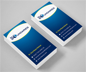 Business Card Design by ALSADESIGN for No Boundaries  | Design: #4451927