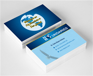 Business Card Design by ALSADESIGN for No Boundaries  | Design: #4469952