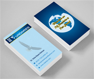 Business Card Design by ALSADESIGN for No Boundaries  | Design: #4470175