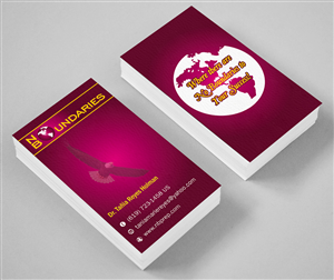 Business Card Design by ALSADESIGN for No Boundaries  | Design: #4471681