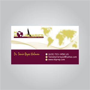 Visitenkarten-Design von MTu für No Boundaries  | Design: #4431627