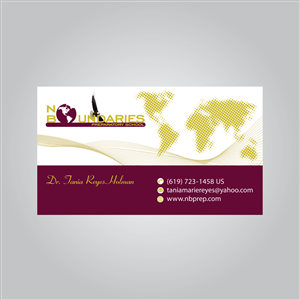 Visitenkarten-Design von MTu für No Boundaries  | Design: #4431647