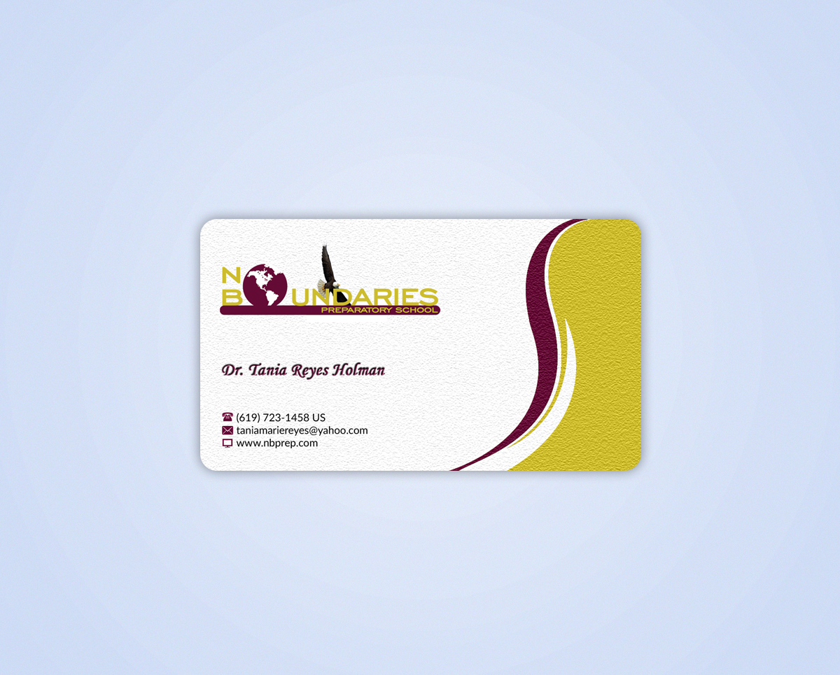 Business Card Design by nuhanenterpriseIT for No Boundaries  | Design #4478352
