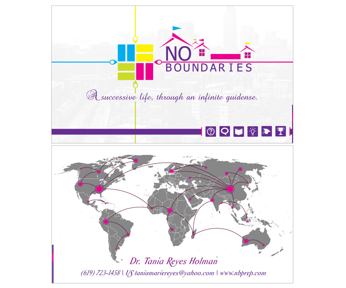 Business Card Design by Eranga Fernando for No Boundaries  | Design #4463136