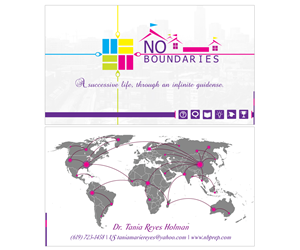 Visitenkarten-Design von Eranga Fernando für No Boundaries  | Design: #4463136