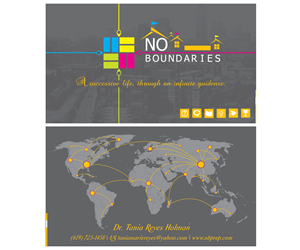 Visitenkarten-Design von Eranga Fernando für No Boundaries  | Design: #4463143