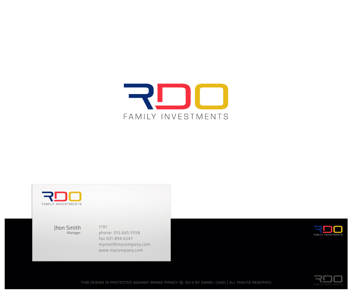 Logo-Design von Daniel Caso Design für RDO Family Investments Pty Ltd | Design #4441923