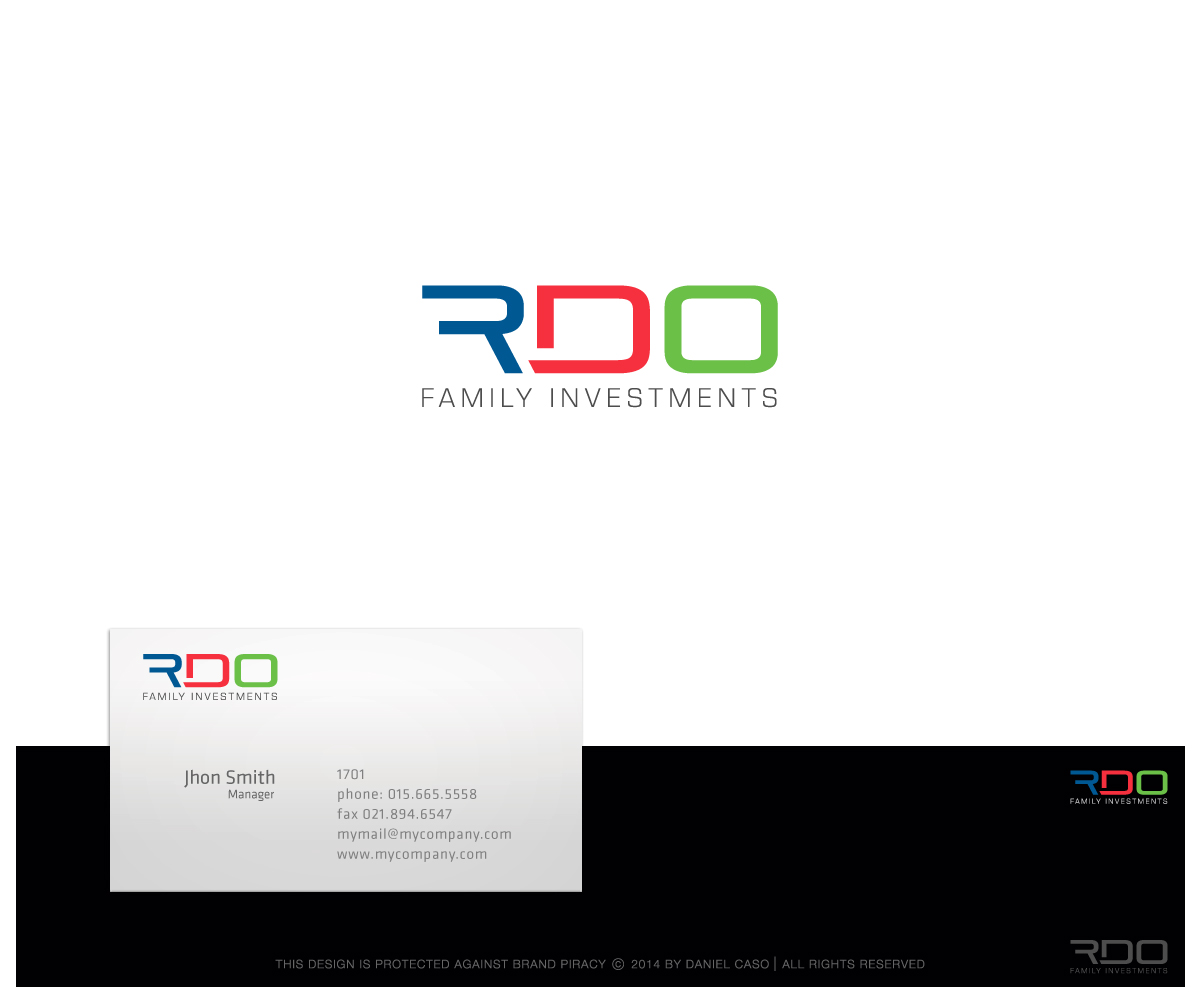 Logo-Design von Daniel Caso Design für RDO Family Investments Pty Ltd | Design #4441926