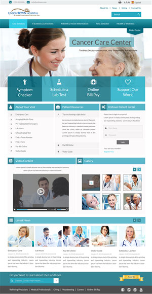 Hospital Website Design - PSD only | Diseño Web por Advent Innovative