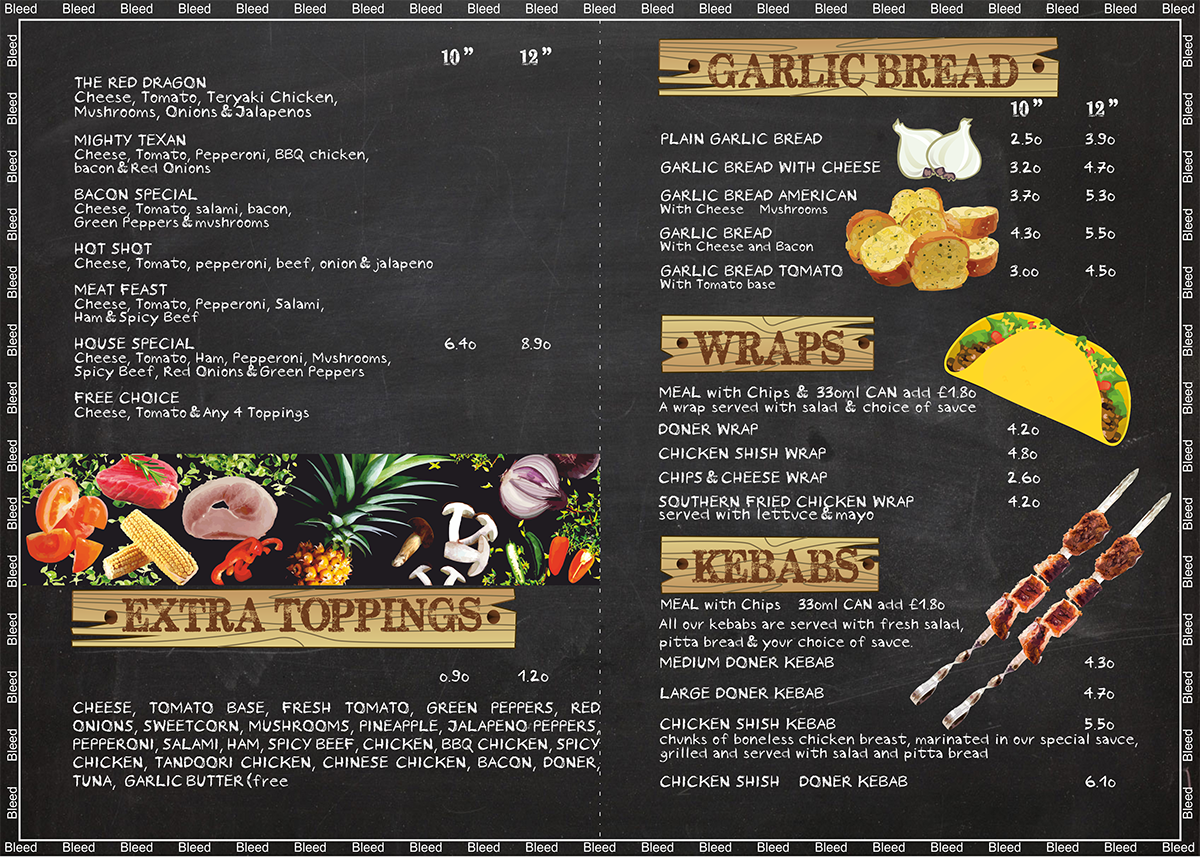 Menu Design by kapriCreations for this project | Design #4502562