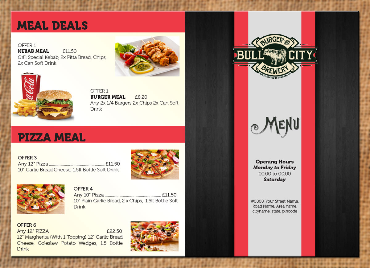 Diseño de Menú por theblueart para este proyecto | Diseño #4443143